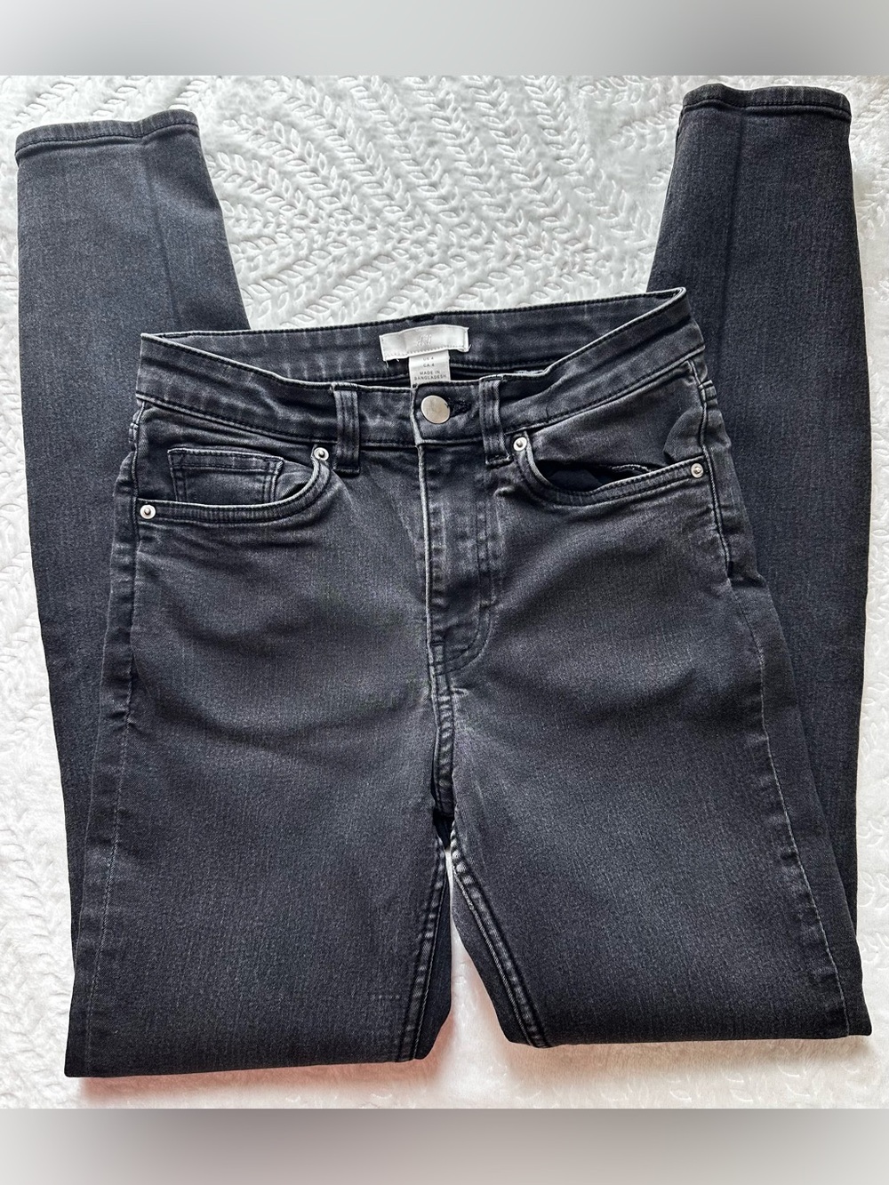 H&M Dark Gray/Black Skinny Jeans